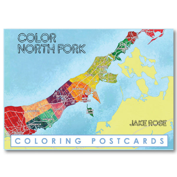 North Fork Coloring Postcard - touchGOODS