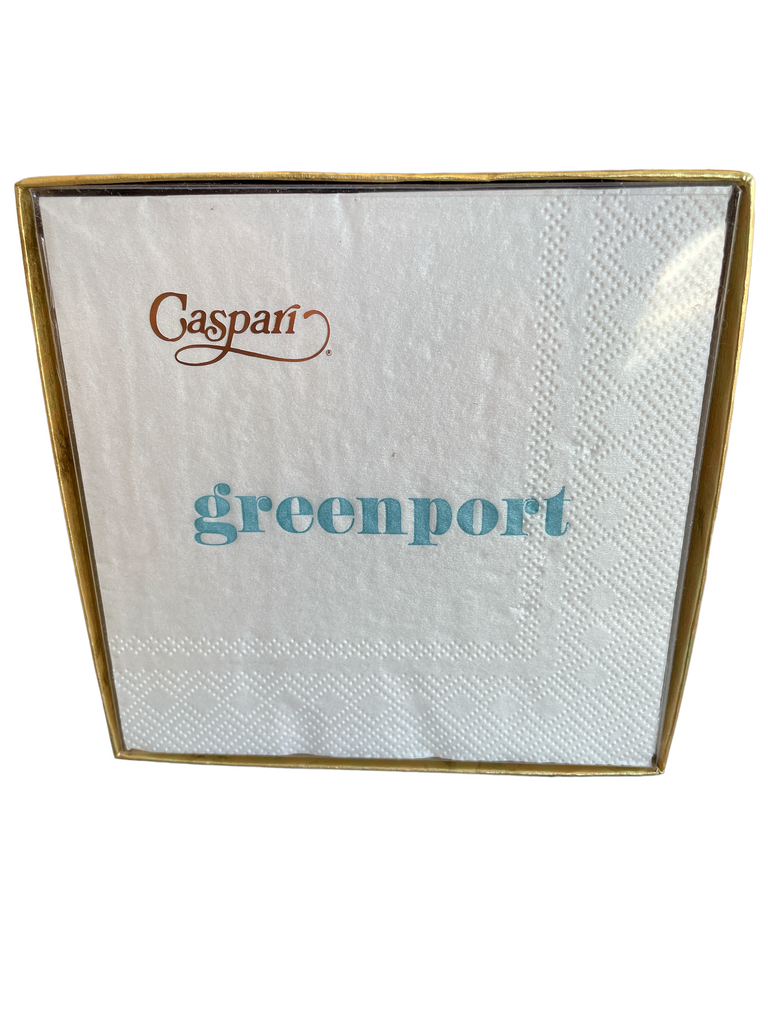 North Fork Towns Linen Paper Cocktail Napkins - 45 Per Box - touchGOODS