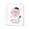 Larry David Pretty, Pretty Good Hanukkah Card - touchGOODS