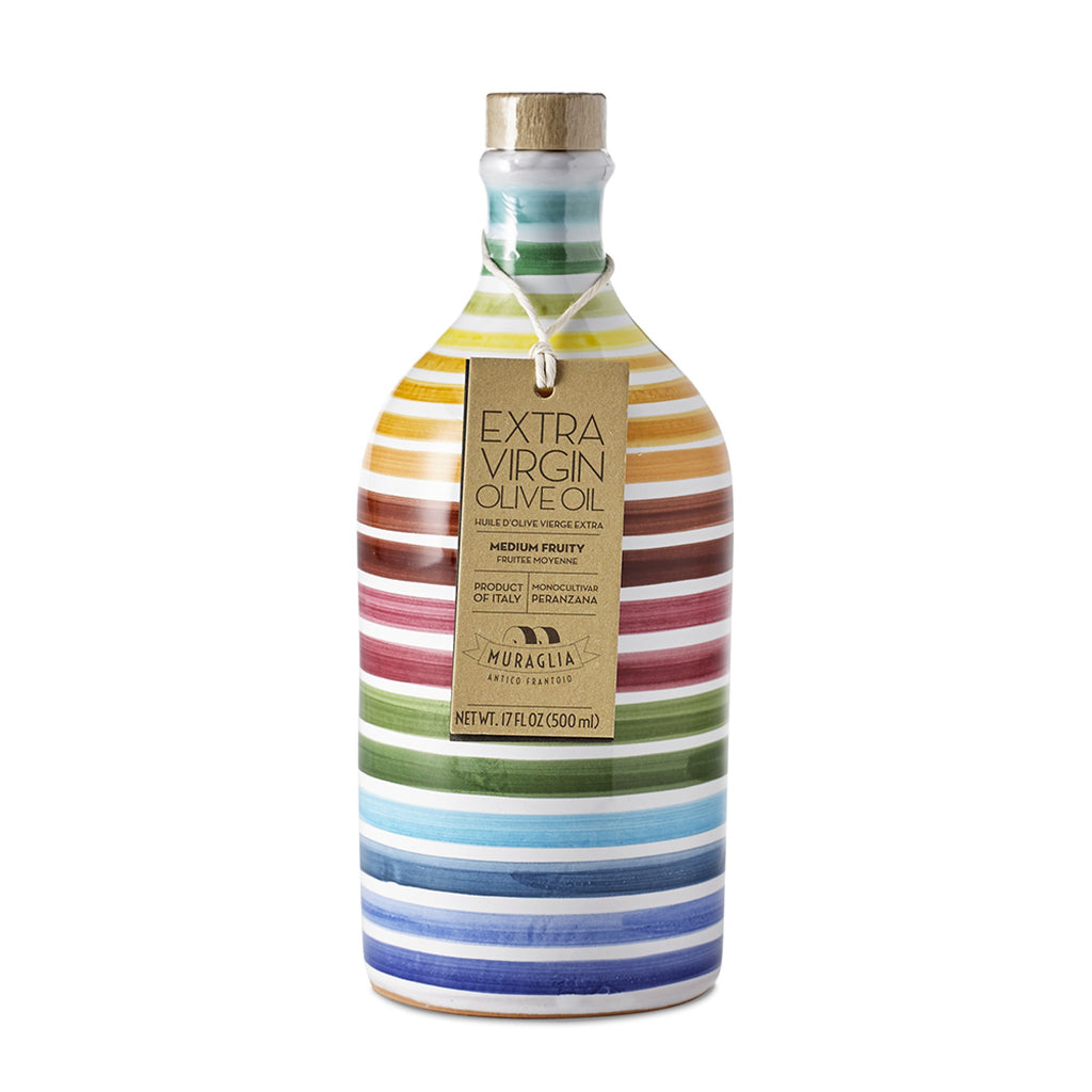 Rainbow Extra Virgin Olive Oil Frantoio Muraglia, Striped Rainbow - touchGOODS