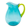 Acrylic Pitcher in Turquoise with Green Handle - touchGOODS