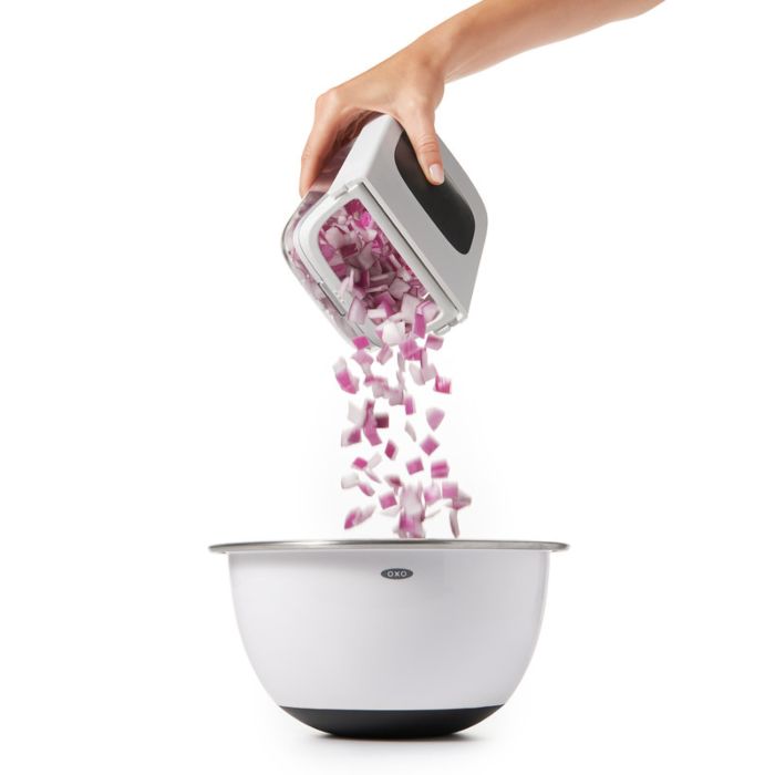 Vegetable Chopper with Easy-Pour Opening - touchGOODS