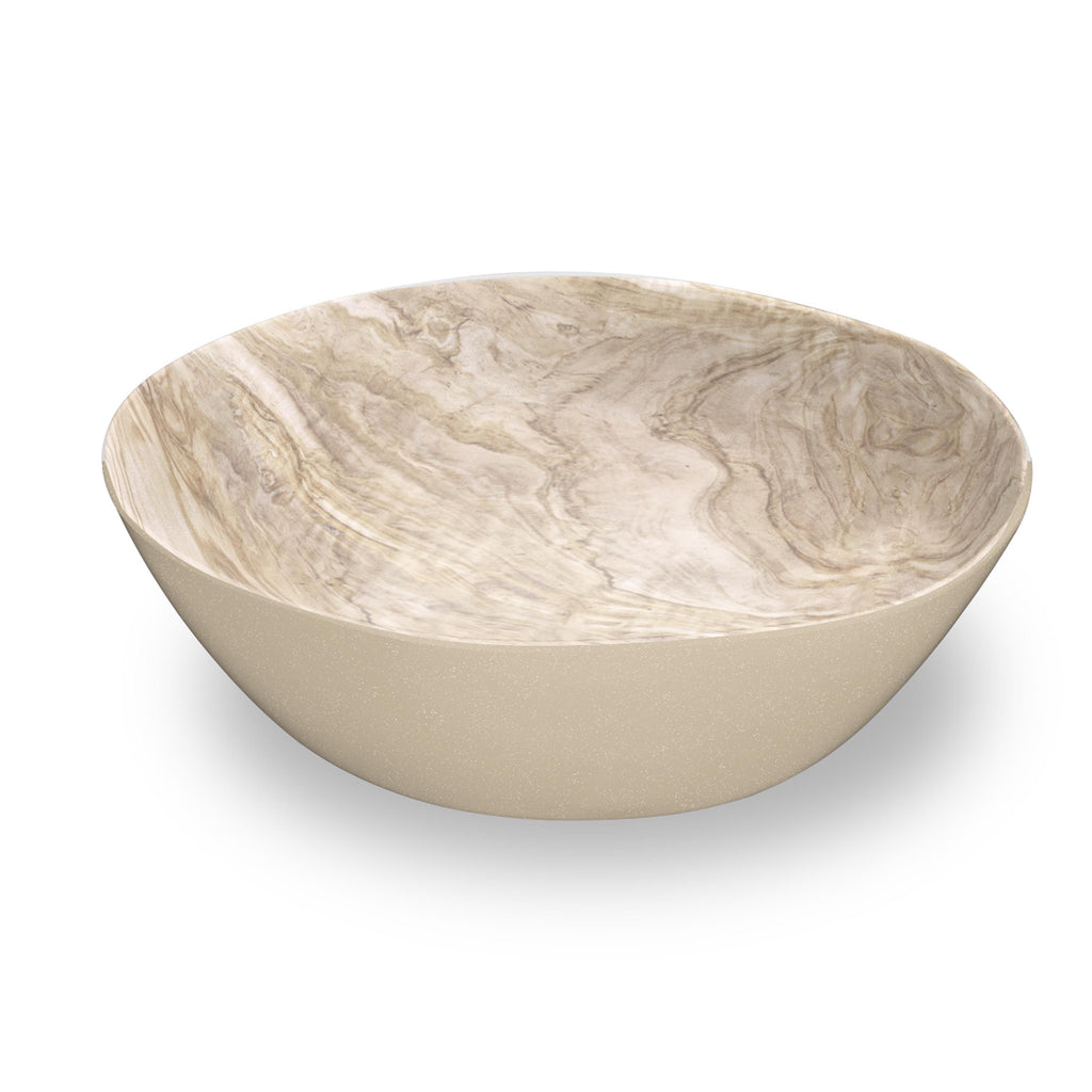 Faux Real Desert Wood Serve Bowl, 12" - touchGOODS