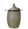 Small Reeds Basket with Lid and Handles | touchGOODS