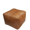 Cube Leather Pouf | touchGOODS
