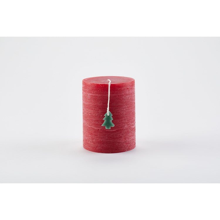 Rustic Tree Pillar Candle - touchGOODS