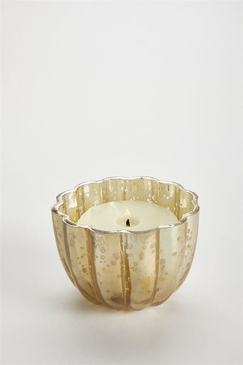 Fluted Gold Scented Candle, Small - touchGOODS