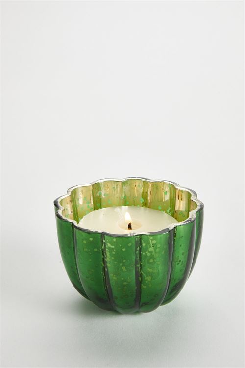 Fluted Green Scented Candle, Small - touchGOODS