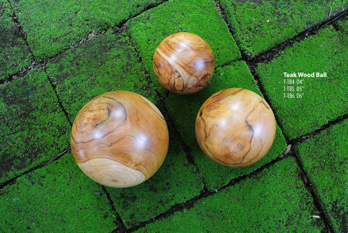 Decorative Teak Wood Ball - touchGOODS