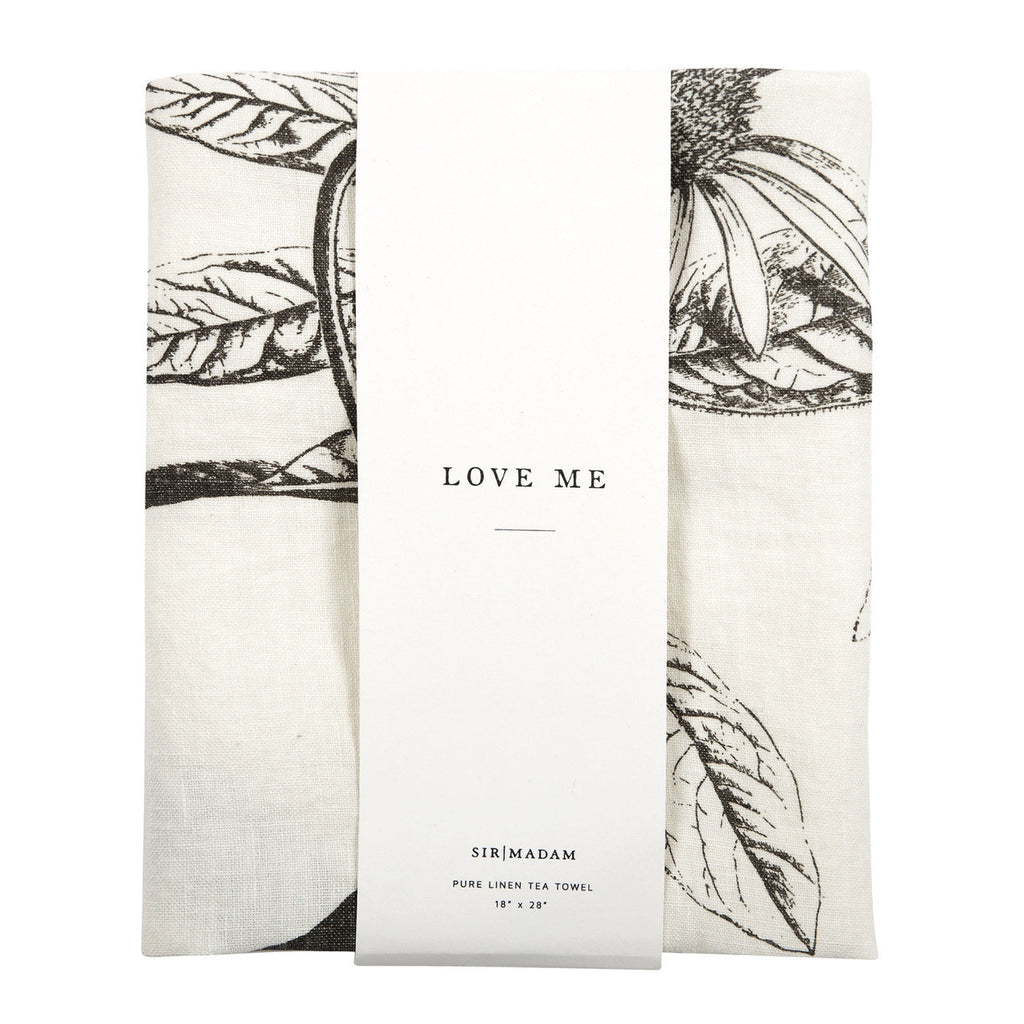 Love Me Pure Linen Tea Towel - touchGOODS