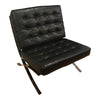 Vintage Barcelona Style Leather Chair, After Mies Van Der Rohe | touchGOODS