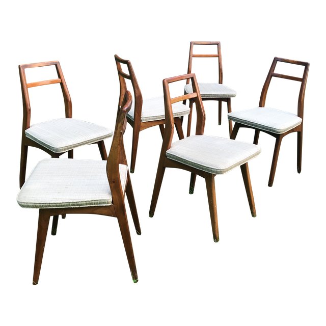Vintage Danish Modern Teak Dining Chairs Set of - Main Image